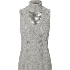 Intermix Cut Out Sleeveless Sweater